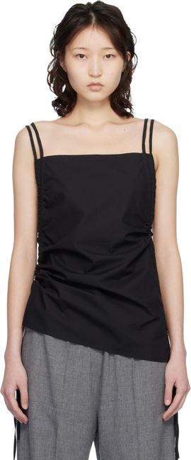Baserange Baserange Black Pictorial Strap Camisole