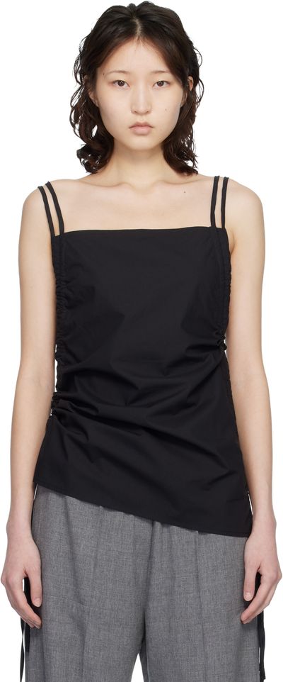 Baserange Baserange Black Pictorial Strap Camisole