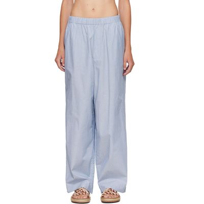 Baserange Baserange Blue & White Claude Lounge Pants