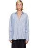 Baserange Baserange Blue & White Claude Shirt - 1