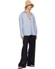 Baserange Baserange Blue & White Claude Shirt - 4