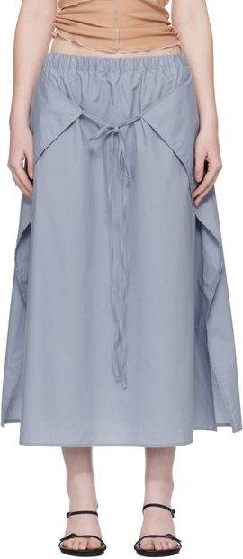 Baserange Baserange Blue Decti Maxi Skirt
