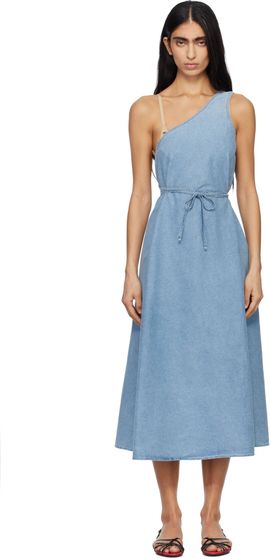 Baserange Baserange Blue Eye Denim Midi Dress