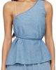 Baserange Baserange Blue Eye Denim Top - 1