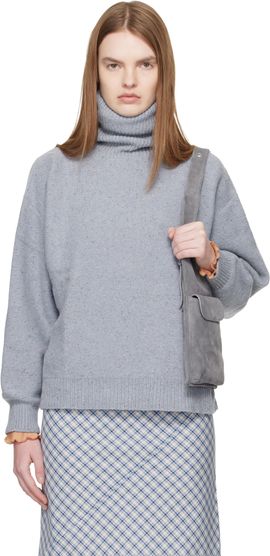 Baserange Baserange Blue Mea Turtleneck