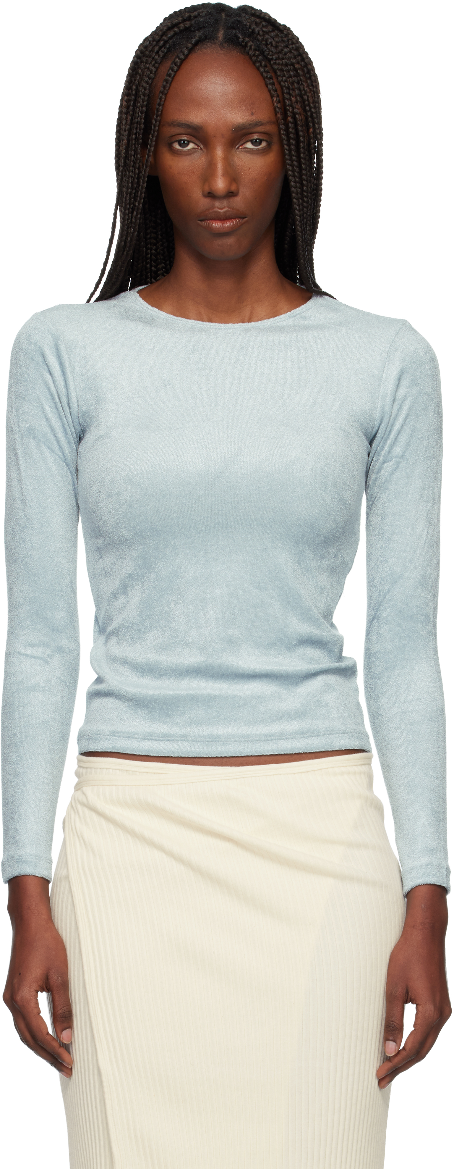 Baserange - Blue Omo Long Sleeve T-shirt