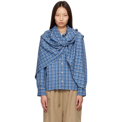 Baserange Baserange Blue Snell Scarf