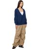 Baserange Baserange Blue Soar V-Neck Sweater - 4