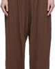 Baserange Baserange Brown Crinkle Linen Folio Lounge Pants - 1