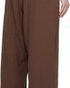 Baserange Baserange Brown Crinkle Linen Folio Lounge Pants - 3
