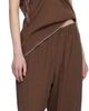 Baserange Baserange Brown Crinkle Linen Folio Lounge Pants - 4