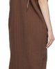Baserange Baserange Brown Max Crinkle Linen Maxi Dress - 3