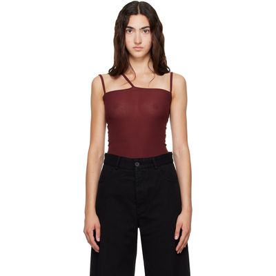 Baserange Baserange Burgundy Nida Tank Top