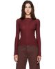 Baserange Baserange Burgundy Pama Long Sleeve T-shirt - 1