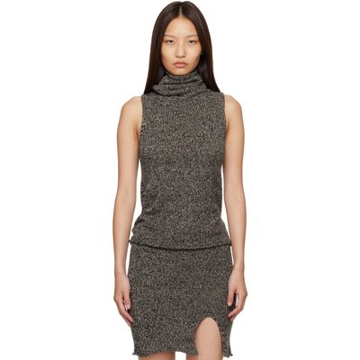 Baserange Baserange Gray Kem Turtleneck Vest