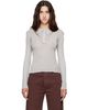 Baserange Baserange Gray Omato Long Sleeve Polo - 1