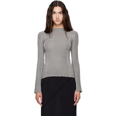 Baserange Baserange Gray Omato Long Sleeve T-shirt
