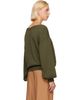 Baserange Baserange Green & Brown Calla Sweater - 3