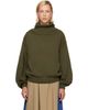 Baserange Baserange Green & Brown Calla Turtleneck - 1
