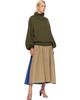 Baserange Baserange Green & Brown Calla Turtleneck - 4