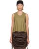Baserange Baserange Green Apron Top - 1