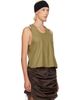 Baserange Baserange Green Apron Top - 2