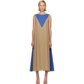 Baserange Baserange Khaki & Blue Tres Maxi Dress