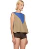 Baserange Baserange Khaki & Blue Tres Top - 2