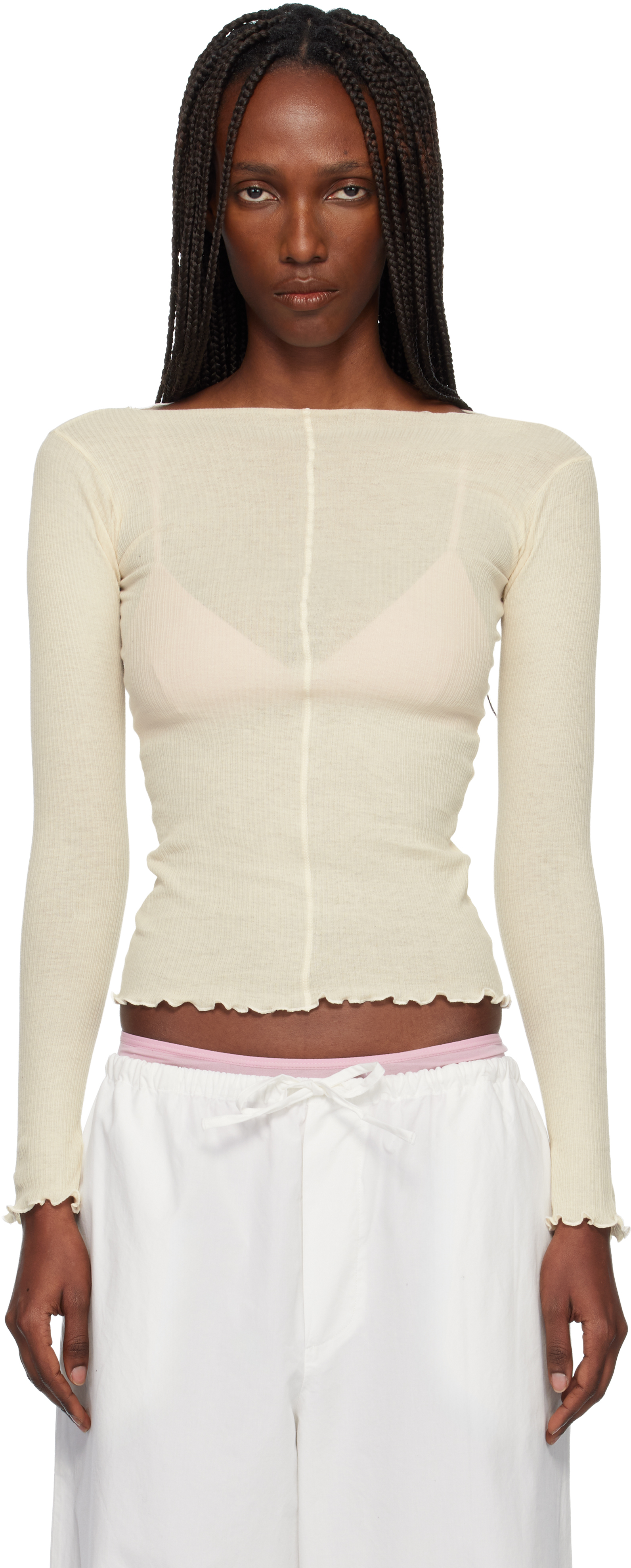 Baserange - Off-White Pama Long Sleeve Tee