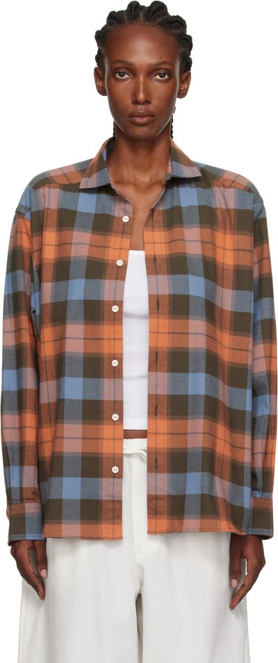Baserange Baserange Orange & Blue Claude Shirt