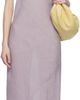 Baserange Baserange Purple Fine Linen Larva Midi Dress - 1