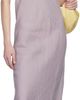 Baserange Baserange Purple Fine Linen Larva Midi Dress - 4