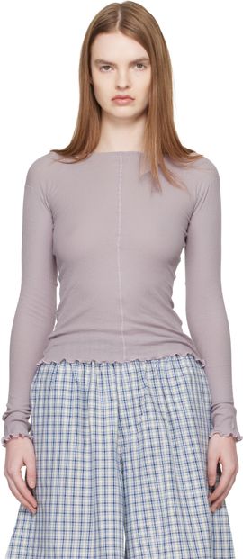Baserange Baserange Purple Pama Long Sleeve T-shirt
