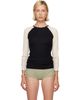 Baserange Baserange SSENSE Exclusive Black & Off-White Gene Long Sleeve T-shirt - 1