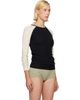 Baserange Baserange SSENSE Exclusive Black & Off-White Gene Long Sleeve T-shirt - 2