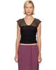Baserange Baserange SSENSE Exclusive Black & Taupe Nehru Top - 1