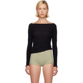 Baserange Baserange SSENSE Exclusive Black Cinder Long Sleeve Top