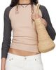Baserange Baserange SSENSE Exclusive Pink & Gray Gene Long Sleeve T-shirt - 1