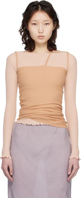 Baserange Baserange SSENSE Exclusive Tan Nida Tank Top