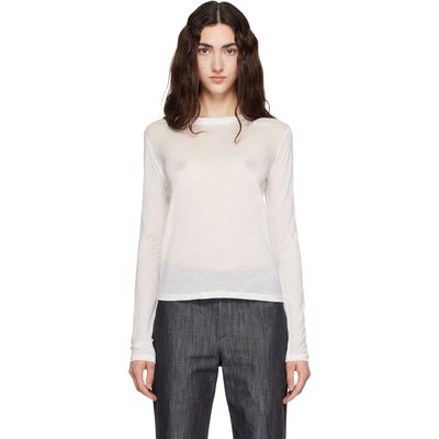 Baserange Baserange White Long Sleeve T-shirt