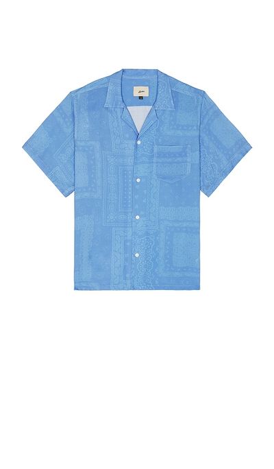 Bather Bather Cornflower Tonal Bandana Camp Shirt