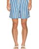 Bather Bather Fine Stripe Swim Trunk - 1