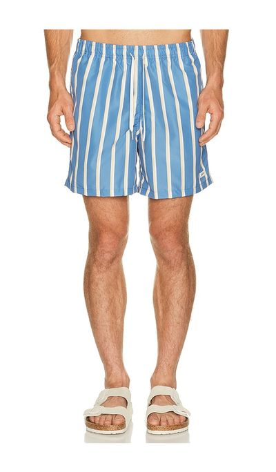 Bather Bather Fine Stripe Swim Trunk