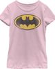 Batman Batman Girls' Distressed Bat Logo Graphic Short Sleeve T-Shirt - 1
