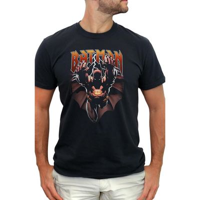 Batman Batman Men's Lightning Logo Short Sleeve Graphic T-Shirt