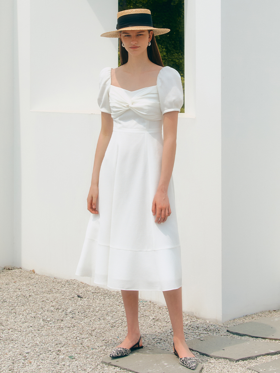 BAU by Bride And You AIMEE Twisted Ribbon Detailed Long Dress