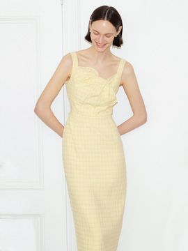 BAU by Bride And You AVA Twisted Ribbon Detail H Line Long Dress