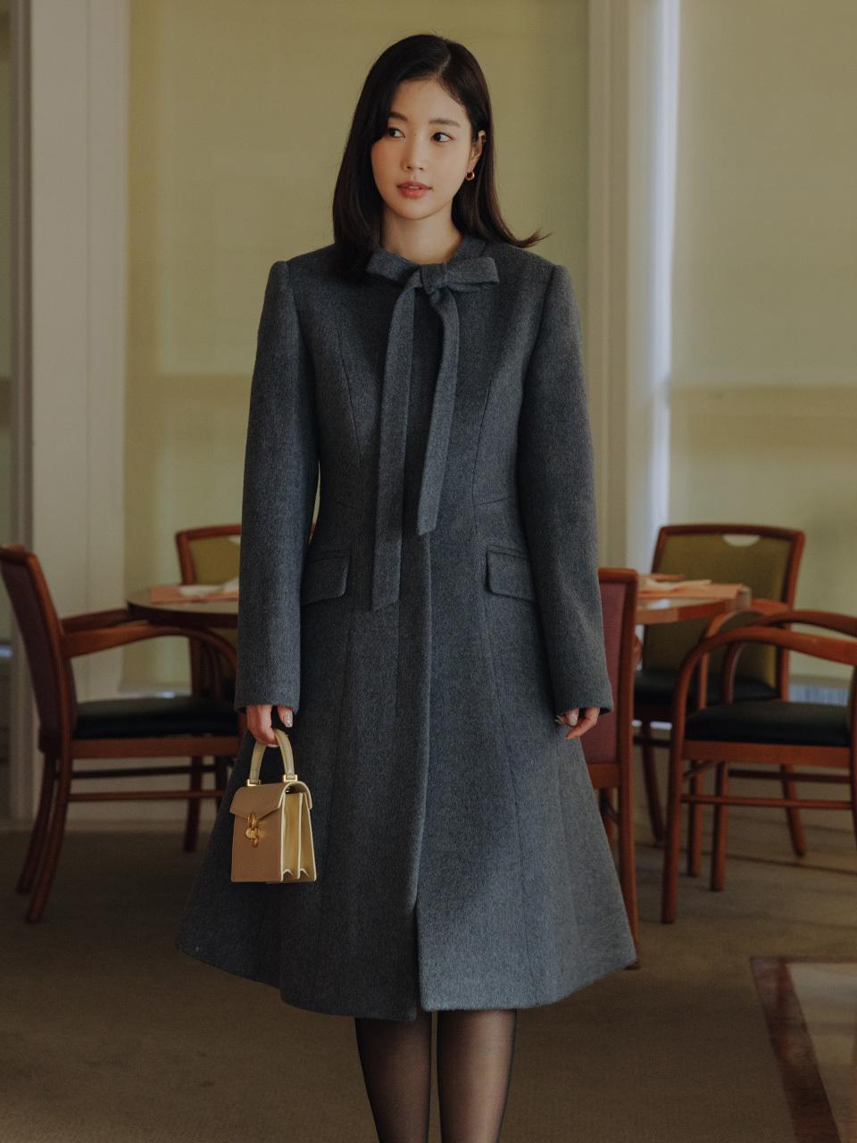 BAU by Bride And You AVELINE A-line Cashmere Coat (2 Colors)