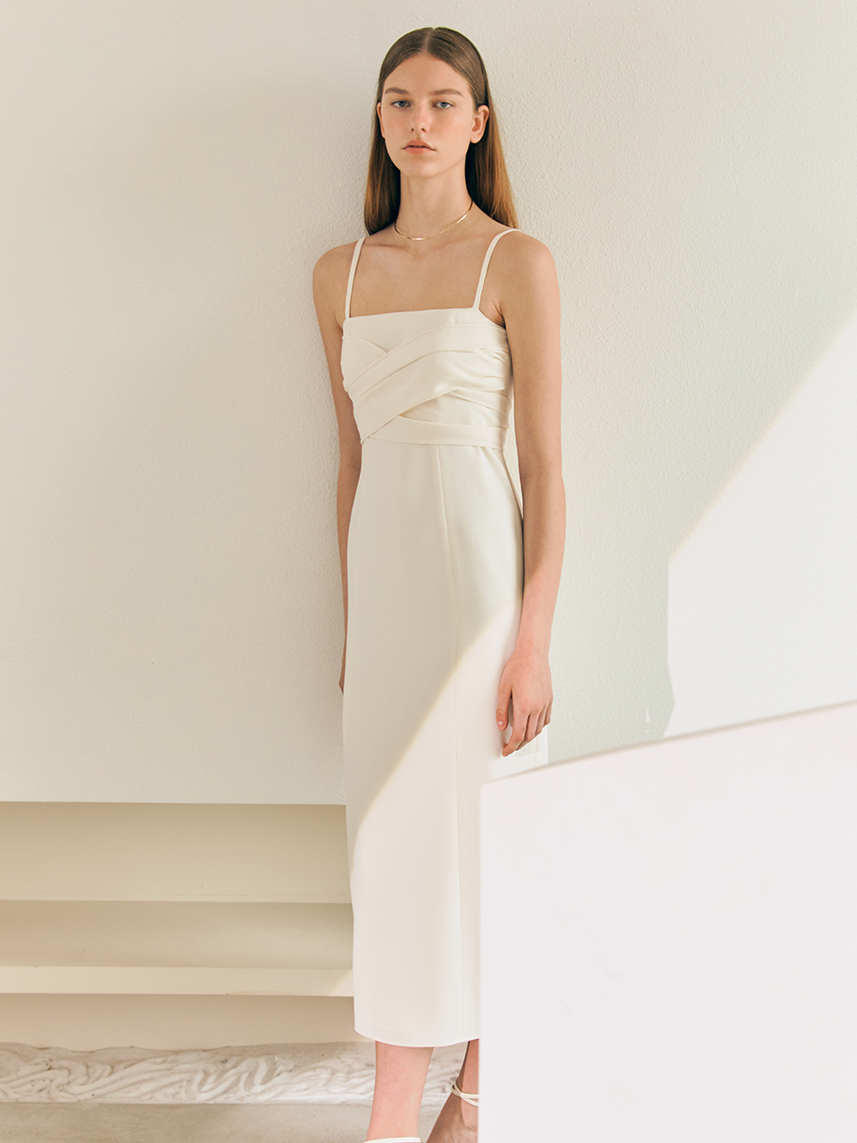 BAU by Bride And You CHERYL Spaghetti Strap H-Line Long Dress