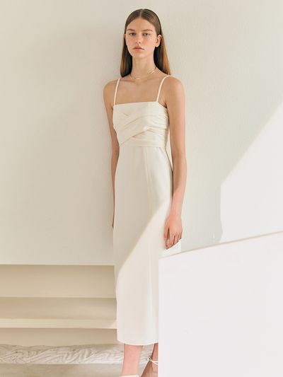 BAU by Bride And You CHERYL Spaghetti Strap H-Line Long Dress